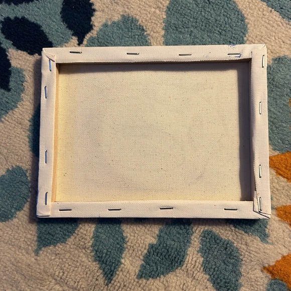 Hand-Painted Blue Bear Canvas Art - Picture 2 of 2